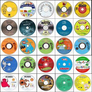 25 Vintage CD-ROM Kids Lot #7 (2000-2003)